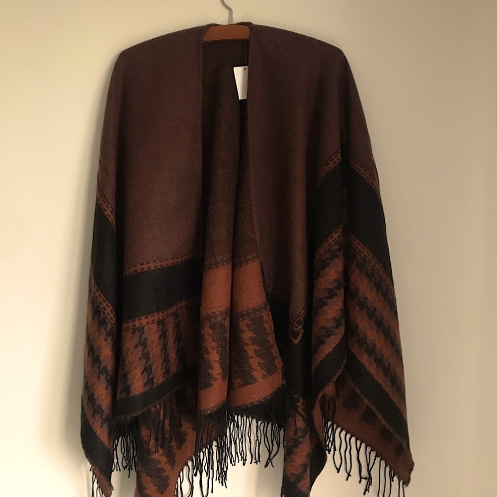 Brown and red shawl!